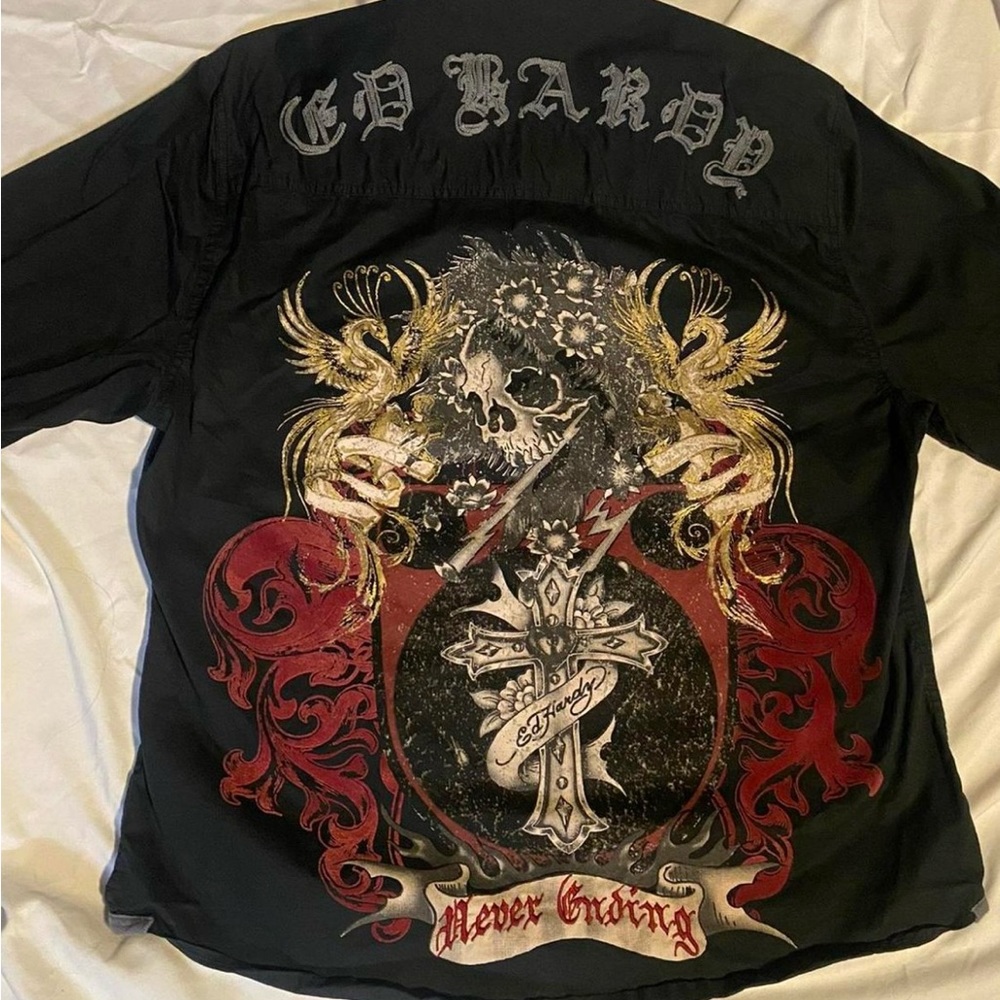 Ed hardy button up